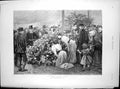 Antique Old Print Country Flower Show Arthur Hopkins Admiring Flowers 1894 19th