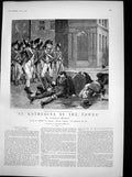Antique Old Print St Katherine By Tower Charles Green Fellows Drunk Cask 1891