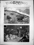 Antique Print Elephant Kraal Colombo Story Swordmanship Lyceum Theatre1891 19th