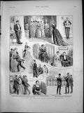 Antique Old Print Have Dances Drawbacks Daughter With Ineligible Partner 1891