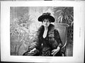 Old Antique Print In My Conservatory Dabat Ponsam Young Lady Hat Fur 1891 19th
