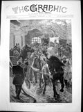 Original Old Antique Print Saving Horses Scene Fire Southwark John Charlton