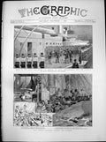 Antique Old Print Great Eastern Under Hammer King Queen Greece Edinburgh 1888