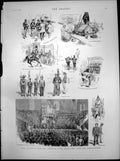 Old Print Queens Jubilee Adelaide Exhibition Opening Ceremony Cantata1887 19th