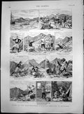 Antique Old Print Sport Mediterranean Partridge Shooting Mitylene Covey 1887