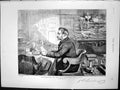 Original Old Antique Print Celebrities Day General Boulanger Sitting Study 1887