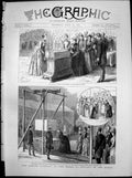 Old Antique Print Jubilee Women England Queen Statue Prince Consort 1887 19th