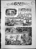 Old Antique Print Henley Regatta Houseboat Making Course Music Water 1887 19th