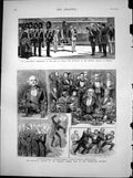 Antique Print Inaugural Banquet Nat Liberal Club Westminster Aquarium 1883 19th