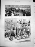Antique Print Lords Wolseley Alcester Banquet Mansion House Lord Mayor1883 19th