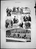 Antique Old Print Lord Salisburys Visit Birmingham Liberals Col Burnaby 1883