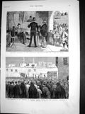 Antique Print Execution Murderers Zagazig Palmer Capt Gill Carrington 1883 19th