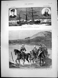 Old Antique Print Danish North Polar Expedition Restoration Cetewayo 1883 19th