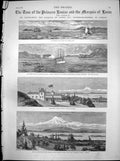 Antique Old Print Princess Louise Marquis Lorne San Francisco Victoria 1883