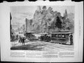 Antique Old Print Hallidies Patent Cable Tramway No Horses Locomotives 1883