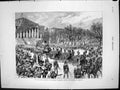 Antique Print Leon Gambetta Funeral Procession Leaving Chamber Deputies1883