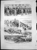 Antique Old Print Vienna Funeral General Uchatius Inventor Steel Bronze 1881
