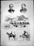Original Old Antique Print Last Days Candahar Abdurrahmans Army Occupation 1881
