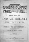 Original Old Antique Print Illustrated Sporting Dramatic News Volume V