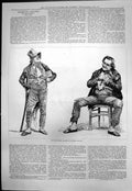 Antique Old Print Late Frederick Lemaitre French Actor Robert Macaire 1876 19th