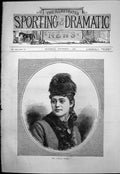 Old Portrait Miss Camille Dubois Young Woman Coat Fur Collar Hat 1876 Victorian