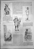Antique Print Captious Critic Melodrama Mourning Spouse Protean Harry 1876 19th