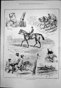 Antique Print Derby Whimsicalities Start Favourite Race Winner Finish 1876 19th