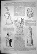 Old Print Captious Critic Lady Audleys Secret Walter Pelham Singing 1876 19th