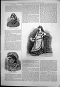 Old Print By The Bye Mdlle Malvina Bartolitti Jane Short La Frochard 1876 19th
