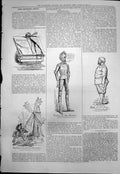 Antique Old Print Captious Critic Don Quixote Mr Jarvis Lord Chamberlain 1876