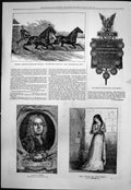Antique Print American Trotting Horses Governors Prague Blackwood Jun 1876 19th