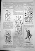 Antique Old Print Captious Critic Shakespeares Charles Vi Henry Fourth 1876