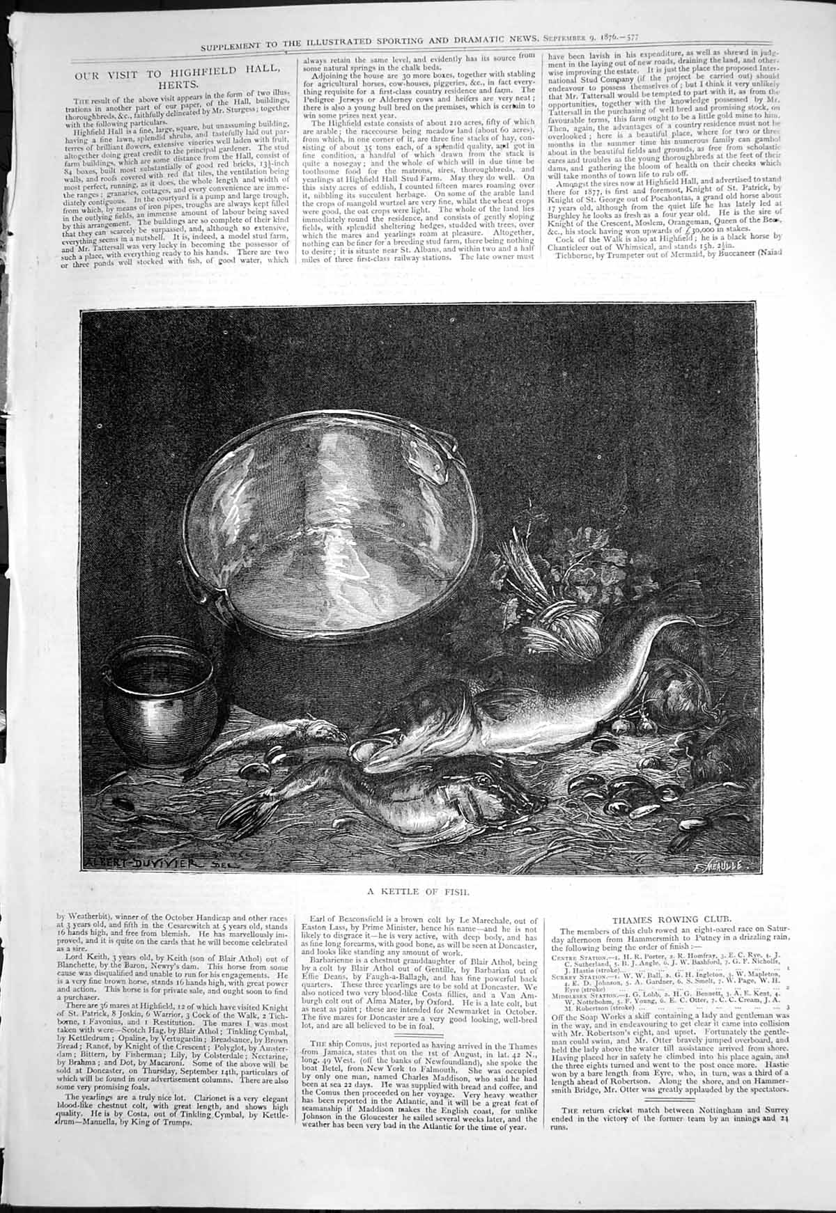 Old Kettle Fish F Meaulle Albert Duvivier Dead Fish Beside Pots 1876 Victorian