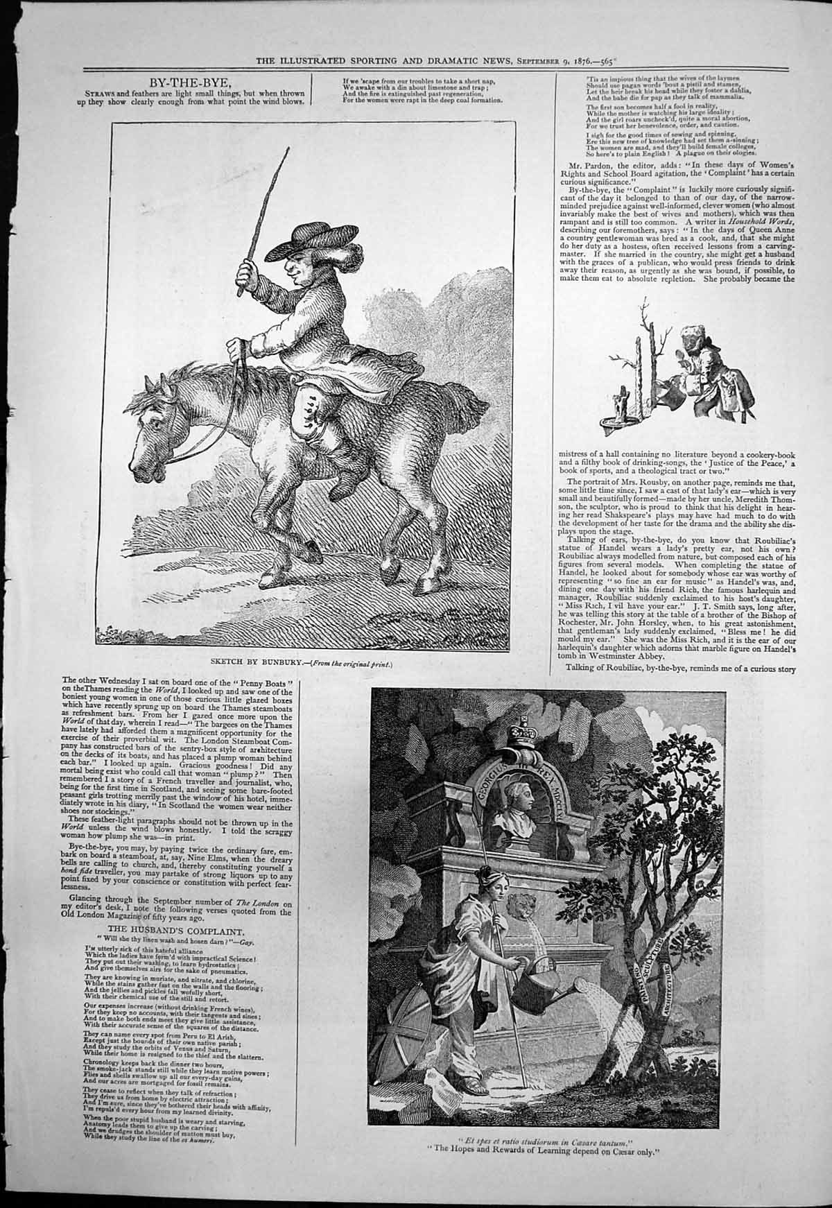 Old By The Bye Sketch Bunbury Hopes Rewards Learning Depend Caesar 18 19th