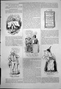 Old Print Captious Critic Vaudeville New Actors Messrs James Thorne 1876 19th