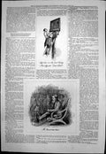 Antique Old Print Haunted Man High Art Last Century Hogarths Beer Street 1876