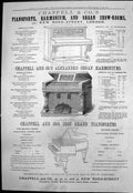 Antique Old Print Chappell Co Pianoforte Harmonium Parisian Glove Depot 1876