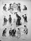 Antique Print Society Awful Bore No Treasury Roads Muddy Wants Across 1876 19th
