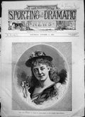Old Print Miss Lydia Thompson Selim Blue Beard Charing Cross Theatre 1874 19th