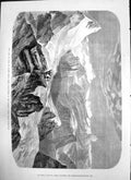 Old Antique Print Lake Fiord Kaiser Franz Joseph Digby Grant Hamlet 1874 19th