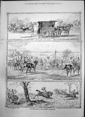 Old First Meet Her Majestys Buckhounds Enlarging Deer J Sturgess 1874 Victorian