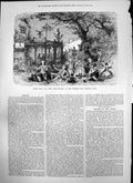 Antique Print Scene Les Pres Saint Gervais Theatre Des Varietes Paris 1874 19th