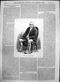 Original Old Antique Print Late Mr John Scott 1874 19th Century