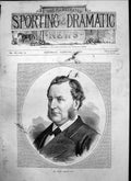 Original Old Antique Print Mr Joseph ArnCave 1875 19th Century