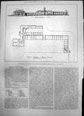 Old Print Elevation Ground Plan New Bedford Lodge Stables Newmarket 1875 19th