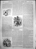 Old By Bye Men Horse Search Thing Long Bushy Tail Man News Board 1875 Victorian