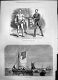 Old Antique Print Assault Arms St Georges Hall Trotting For Whelks 1875 19th