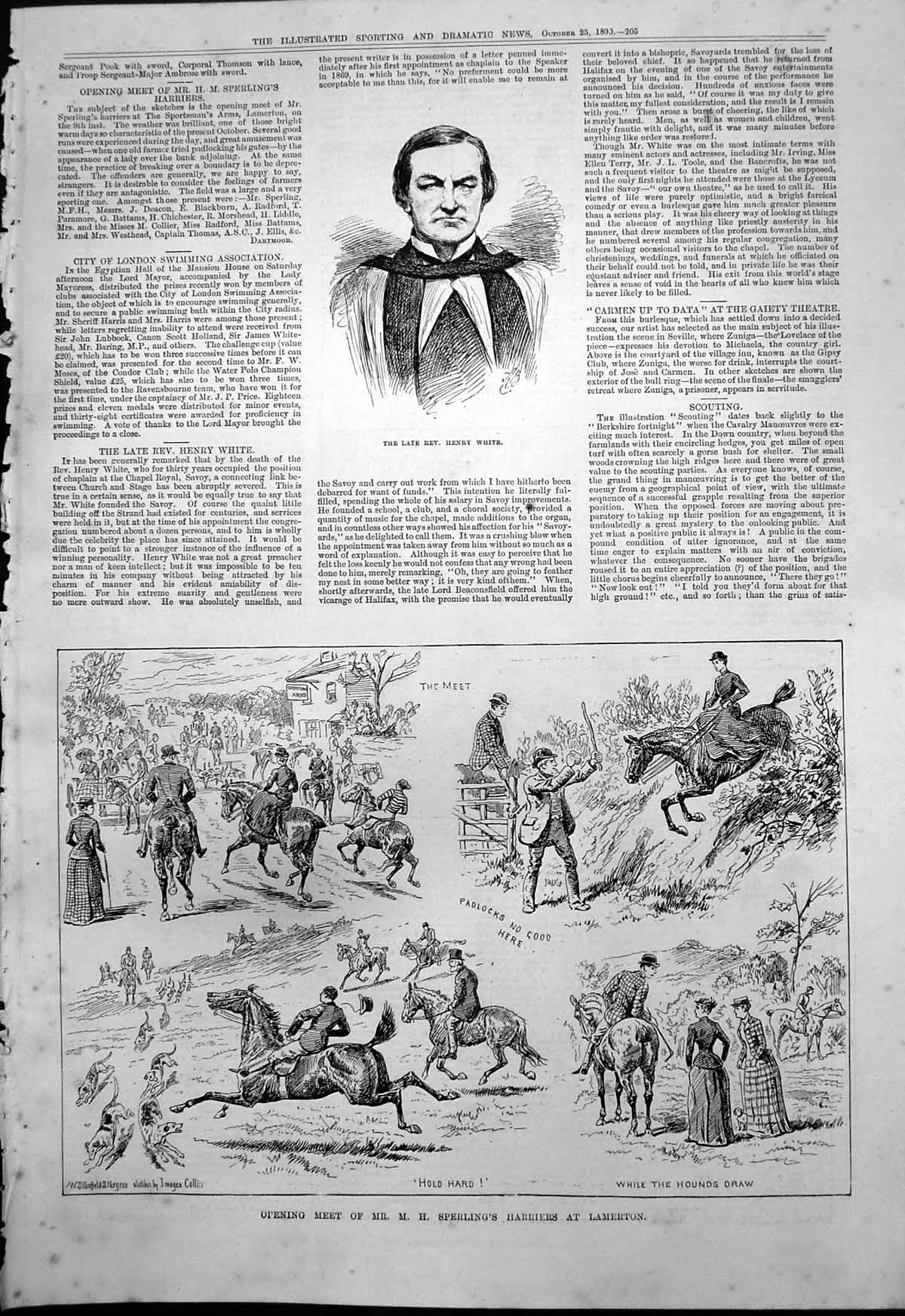 Old Mr M Sperlings Harriers Lamerton Henry Rose Rev Henry White 1890 Victorian