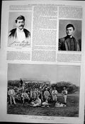 Antique Print Days Sport Orange Free State Senor Colombo Lieut Martos 1890 19th