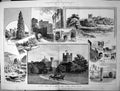 Antique Old Print English Homes Sport Penrhyn Castle North Wales Gateway 1890